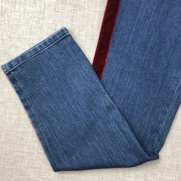 2P 4P Charter Club Velvet Trim Slim Leg Jeans Petite - Picture 4 of 7